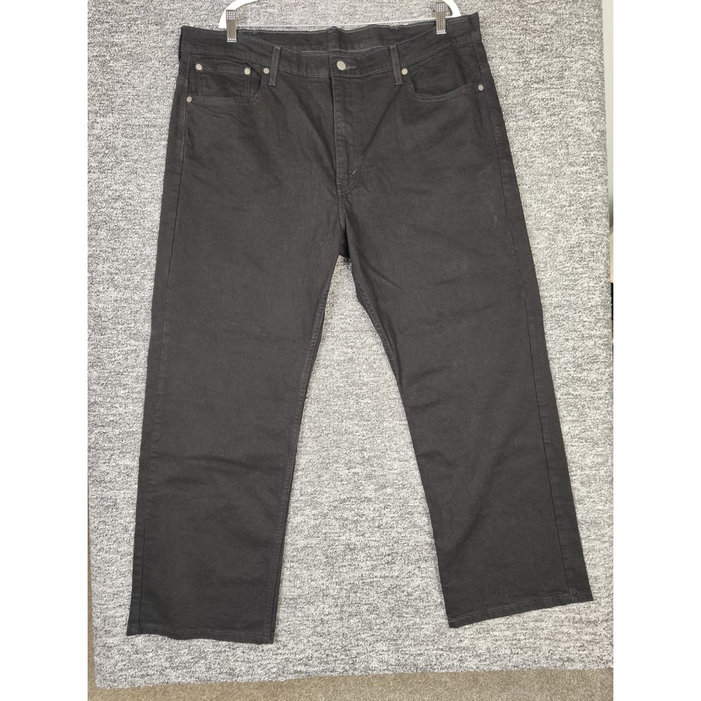 Levis Black Denim Jeans 569 Loose Straight Mens Size 40x30 Relaxed